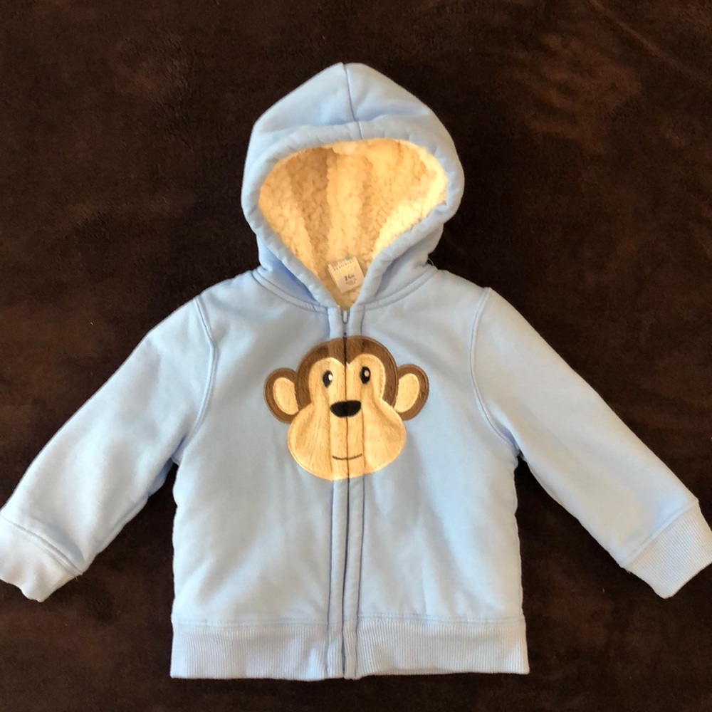 Baby boy fleece lined sweatshirt (24 mo)